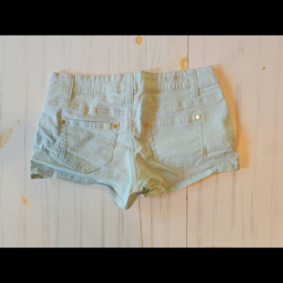 NWOT- ZCO Jeans Light aqua stretch shorts 7 - Picture 3 of 5